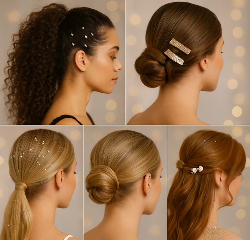 Coiffure de fête express : 5 looks faciles à réaliser 
